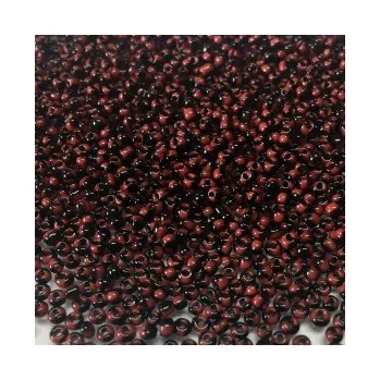 Dětské navlékací korálky Rokajl 10/0 hnědo-černé