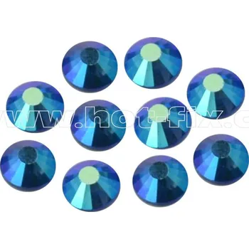 hot-fix celobroušené kameny Premium barva CBP/205 AB Sapphire /modrá s duhovým efektem, sada 4x144ks barva: barva CBP/205 AB Sapphire /modrá s duhovým efektem, prodejní balení: sada 4x144ks (balení SS6, SS10, SS16 a SS20 po 1grs)