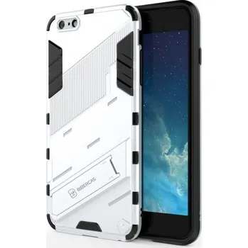 Pouzdro na mobilní telefon Odolný ochranný kryt se stojánkem pro iPhone 6 Plus / 6S Plus - bílý