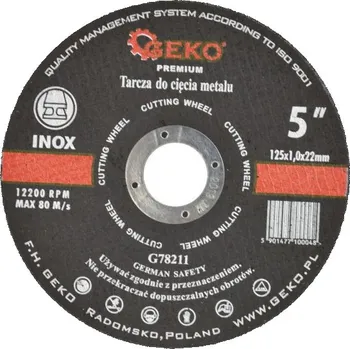 Řezný kotouč Geko Premium G78211 125 mm