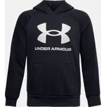 Under Armour Chlapecká mikina RIVAL FLEECE HOODIE 1357585-001 Černá 118-127