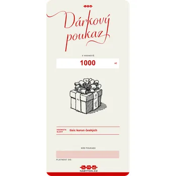 Dárkový potravinový koš Dárkový poukaz na nákup zboží na nabyton.cz hodnota: 1000Kč