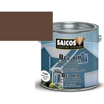 Lak na dřevo Saicos BelAir vodou ředitelný olejový nátěr - zemitá hnědá krycí 7281; 2,5L + dárek k objednávce nad 1000Kč