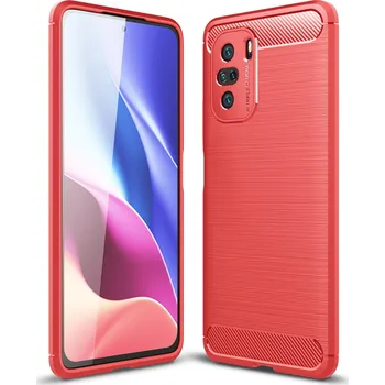 Pouzdro na mobilní telefon Pouzdro TVC Carbon pro Xiaomi Poco F3 Barva: Červená
