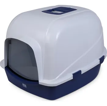 Toaleta pro kočku ebi Eco Jumbo toaleta pro kočky se stříškou – modrá
