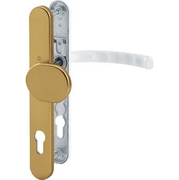 Dveřní kování Dveřní kování HOPPE koule/klika Luxembourg F4 starobronz+bílá F9016/8mm,PZ92/dveře 72-77mm