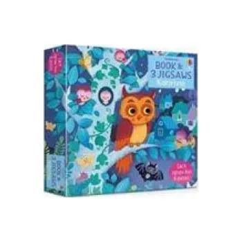 První čtění Usborne Book and 3 Jigsaws: Night time – Sam Taplin (EN)