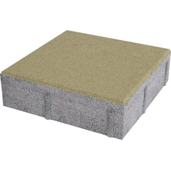 Venkovní dlažba Zámková dlažba KOSTKA 20x20x6cm-písková