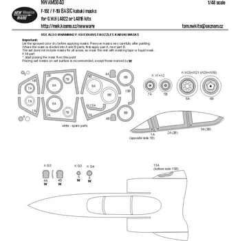Plastikový model New Ware 1/48 Mask F-15 E/I BASIC (GWH L4822/16)