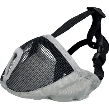 Náhubek pro psa Trixie Náhubek pro krátkonosá plemena látkový šedý