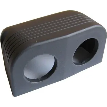 Auto elektroinstalace Kaplička dvojitá pro zdířky 12V, 2xUSB a Voltmetry