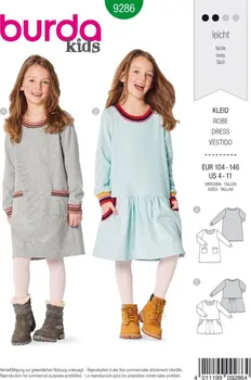 Burda Style Dětské mikinové šaty