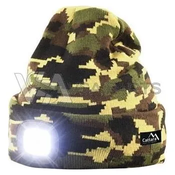 Módní doplněk CATTARA Čepice ARMY s LED