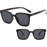 Blingstar Dámské designové sluneční brýle Tortoise - Velké (želvovina)