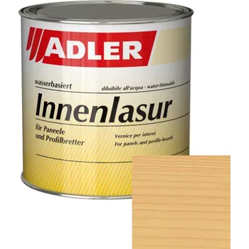 Lak na dřevo Adler INNENLASUR (Lazura pro stěny a stropy) dub - eiche Velikost balení: 0,75 l + dárek k objednávce nad 1000Kč