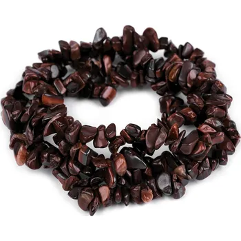 Minerální zlomky Býčí oko na silonu, barva býčí oko