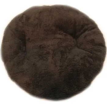 Pelíšek pro psa Marysa polštář kruh hnědá - DE LUXE