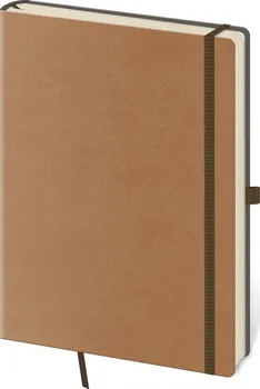 Zápisník Helma365 zápisník L linkovaný Flexies hnědý