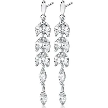 Náušnice Olivie Svatební dlouhé stříbrné náušnice 3297 Ag 925; ≤3,4 g.