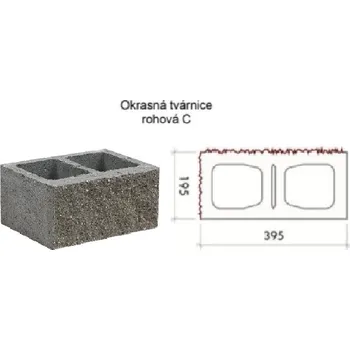 Venkovní dlažba FB okrasná tvarnice C (rohová) - levá prirodní