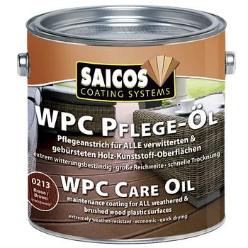 barva a nátěr na dřevo Saicos Saicos- OLEJ NA DŘEVOPLAST (WPC) 0210 bezbarvý Velikost balení: 0,75L + dárek k objednávce nad 1000Kč