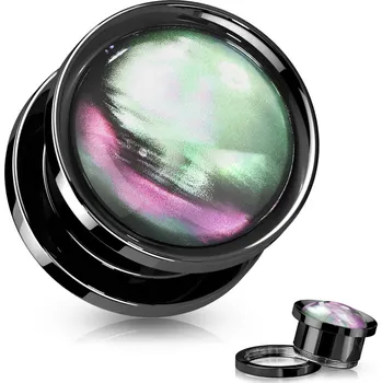 Šperk Šperky4U Plug do ucha vykládaný perletí - PL01272-08