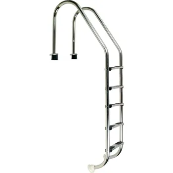 Bazénové schůdky Vágner Pool Žebřík nerez Standard s pouzdrem 5 stupňový, AISI 304