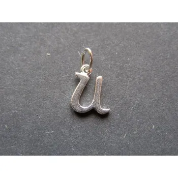 Přívěsek Stříbrný přívěsek - písmenko U