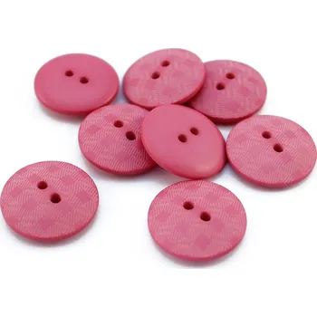 Knoflík Knoflík dvoudírkový - kostičky - 36" - 22,86mm - různé barvy Knoflík - kostičky - 36" - 22,86mm: 1429 Růžová