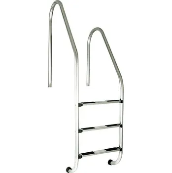Bazénové schůdky Vágner Pool Žebřík nerez RVM–3 stup. s rozdílnou výškou madel (Standard),AISI 304