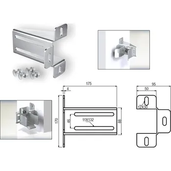 PARK - konzola CAIS pro umístění velké kapsy na zeď
