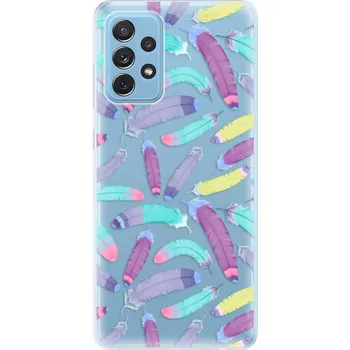 Odolné silikonové pouzdro iSaprio - Feather Pattern 01 - Samsung Galaxy A72