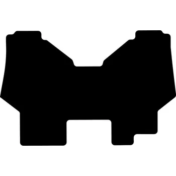 Rohožka GRANIT gumová rohožka do traktoru Case IH CS 48, CS 58, CS 65, CS 68, CS 75 (od 1994), černá gumová rohožka do traktoru, rohož do traktoru