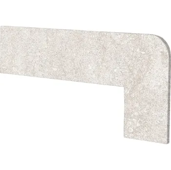 Dlažba Schodnicový Sokl Pravý Exagres Opera ivory 42,3X17,5 cm mat OPERAZRDIV