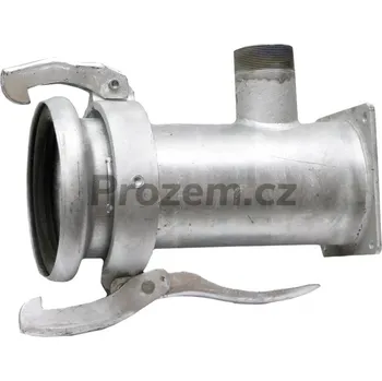 Fitinka Samice/M-díl Perrot 6"/159 mm s přírubou 150 x 150 mm a výpustí 2 1/2" vnější závit