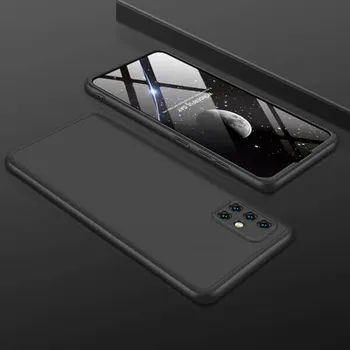 Pouzdro na mobilní telefon Ochranný 360° celotělový plastový kryt pro Xiaomi Redmi Note 10 - černý