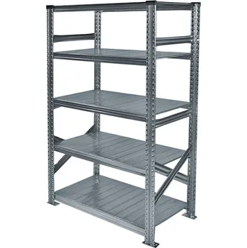 Dílenský regál Wexta Kovový policový regál, 1840x900x400 mm, 5 polic, základní