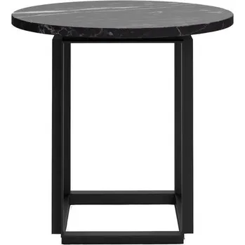 Konferenční stolek New Works Odkládací stolek Florence Side Table Ø50, black Marquina marble / black