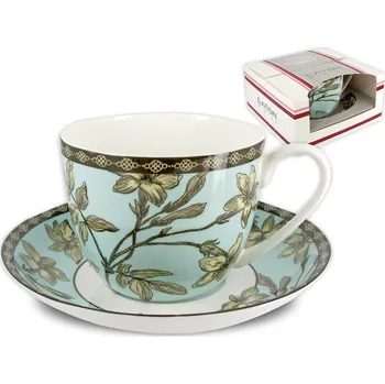 EATON - Porcelánový šálek s podšálkem "Teli Natalia" v dárkové krabičce - 450 ml