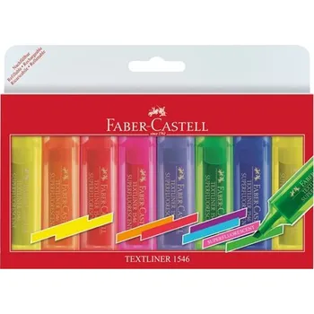 Zvýrazňovač Zvýrazňovač Faber-Castell Textliner 1546/8 set