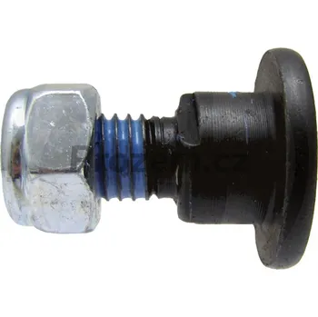 Šroub nože komplet s maticí pro nože 3,5 mm a 4 mm / Ø 18 pro Kuhn, John Deere, Pottinger, New Holland, Taarup, 56115800K, 00119008