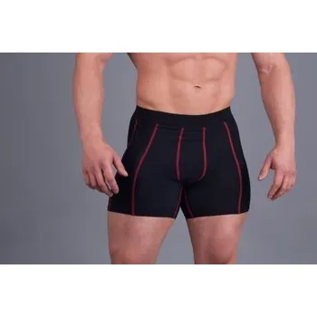 Pánské kraťasy MADMAX kompresní trenky S černo-červená