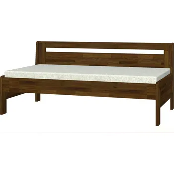 Postel BMB Postel Tina bez područek oblá - masivní buk Moření: bordó, Rozměr: 90 x 200 cm