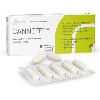 Lék při potížích s trávením Canneff SUP rektální čípky 3 ks