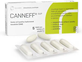 Lék proti zácpě Canneff SUP rektální čípky 3 ks