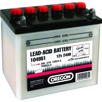 Příslušenství pro zahradní traktor Oregon 12 V 24 Ah baterie