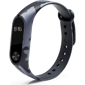 Módní doplněk Xiaomi Kamufláž náhradní náramek pro Mi Band 2 Barva: Šedá kamufláž MBCZ-X053