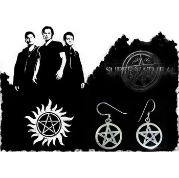 Seriál náušnice Supernatural (Lovci duchů) - pentagram