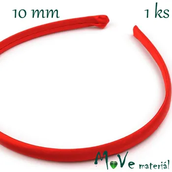 Čelenka Čelenka jednoduchá potažená červená 10mm