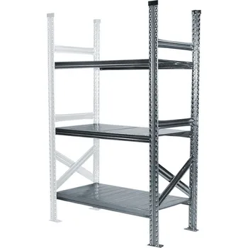 Dílenský regál Wexta Kovový policový regál, 1840x1500x320 mm, 3 police, přídavný